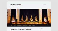 Desktop Screenshot of montrealtheatre.com.au