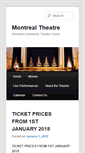 Mobile Screenshot of montrealtheatre.com.au