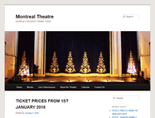 Tablet Screenshot of montrealtheatre.com.au